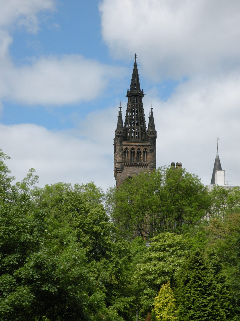 Glasgow University spire